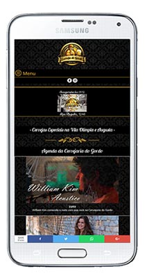 Site para Bares e Restaurante - Versao Mobile