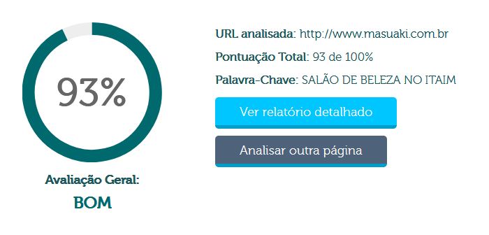 Site para Salão de Beleza - Configurações Páginas